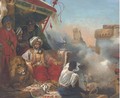 Mohammed Ali's Massacre of the Marmelukes at Cairo - (after) Horace Vernet