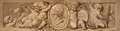 Putti Supporting A Wreathed Medallion Of Minerva, En Grisaille - Jacob de Wit