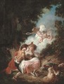 The crowning of love - Jean-Honore Fragonard