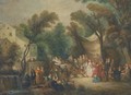 The garden party - Jean-Antoine Watteau