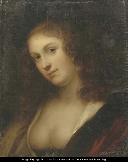 A female courtesan - (after) Jan Van Bijlert