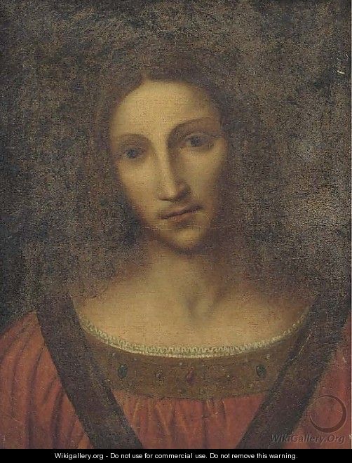 Head of a female Saint - (after) Leonardo Da Vinci