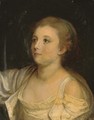 A girl, bust-length - Jean Baptiste Greuze