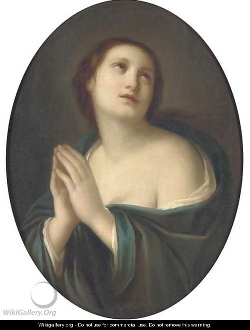The Penitent Magdalen, in a feigned oval - (after) Elisabetta Sirani