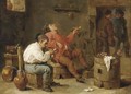 Smokers in an inn - (after) David The Younger Teniers