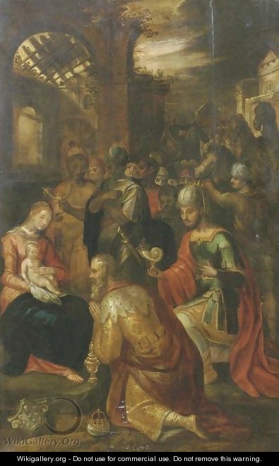The Adoration of the Magi 4 - (after) Frans II Francken