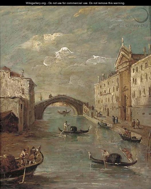 The Rio dei Mendicanti, Venice - (after) Francesco Guardi