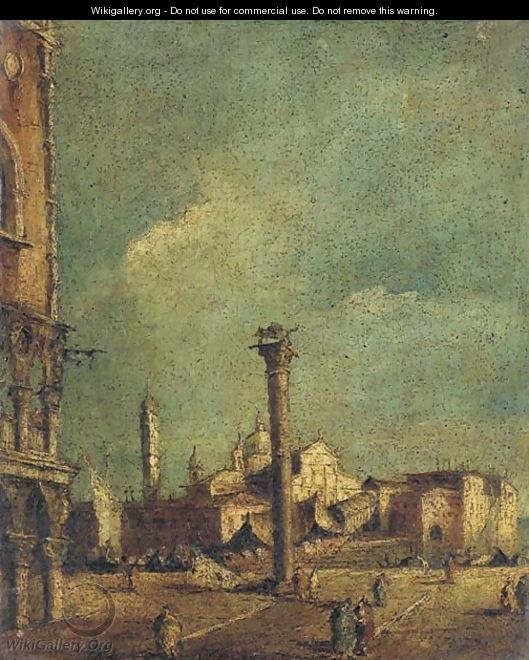 The Piazetta, Venice, looking towards S. Giorgio Maggiore - (after) Francesco Guardi