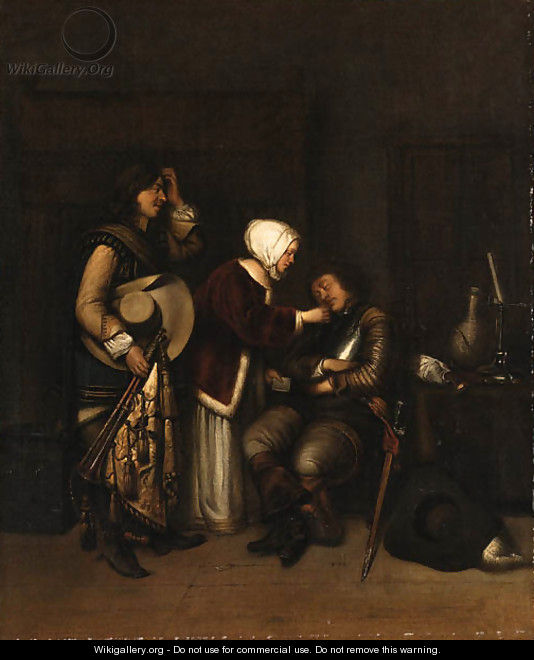 The Sleeping Soldier - (after) Gerard Terborch