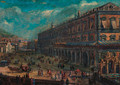 Piazza del Palazzo Reale, Naples - (circle of) Wittel, Gaspar van (Vanvitelli)