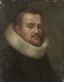 Portrait of a gentleman, small bust-length, in a black coat and white ruff - (after) Frans, The Elder Pourbus