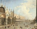 The Piazza San Marco and the Doge's Palace, Venice - (Giovanni Antonio Canal) Canaletto