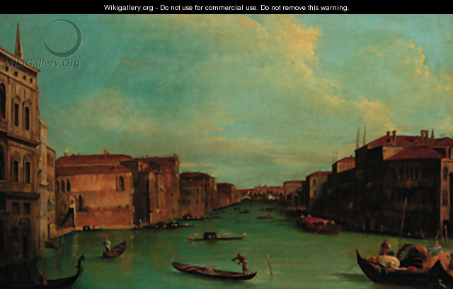 The Grand Canal, Venice with Palazzo Balbi - (Giovanni Antonio Canal) Canaletto