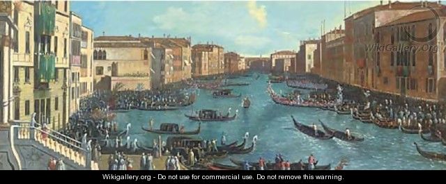 The Grand Canal, Venice - (Giovanni Antonio Canal) Canaletto