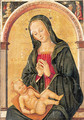 The Madonna and Child in a niche, with the Annunciation in the spandrels - Antonio del Massaro (Pastura, II)