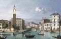 Venice The Grand Canal looking north-west towards S. Geremia and the entrance to the Cannaregio - (Giovanni Antonio Canal) Canaletto