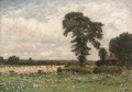 Harvesters in a summer landscape - Jean-Baptiste-Camille Corot