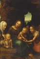 The Madonna and Child with the Infant Saint John the Baptist, Saint Elizabeth and the Archangel Michael - Bernardino Luini