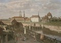Figures by the river Elbe, Dresden - (after) Bernardo Bellotto (Canaletto)