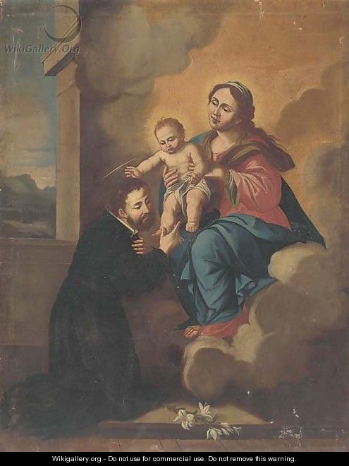 Saint Francis Xavier with a vision of the Virgin and Child - Bartolome Esteban Murillo