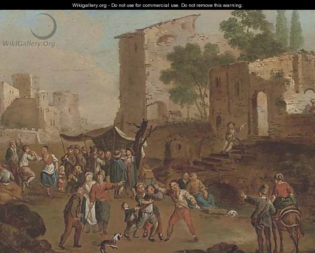 A brawl in a market place - (after) Cornelis De Wael