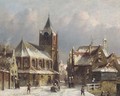 Winter fun in a village - Pieter Gerard Vertin