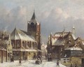 Winter fun in a village - Pieter Gerard Vertin