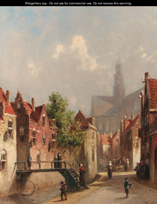 A view of Haarlem in summer - Pieter Gerard Vertin