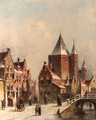 A view in the city of Haarlem - Pieter Gerard Vertin