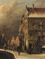 A town in winter - Pieter Gerard Vertin