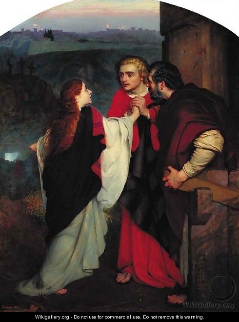 Mary Magdalene giving news of the Resurrection to the Disciples - Philip Hermogenes Calderon