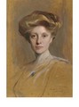A study portrait of Miss Faith Moore, head-and-shoulders - Philip Alexius De Laszlo