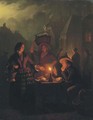 Night market at the Groenplaats, The Hague - Petrus Van Schendel
