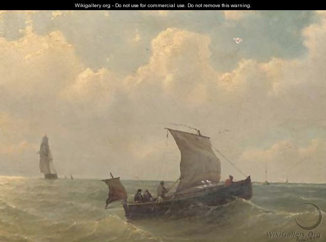 Sailing on open water - Petrus Paulus Schiedges