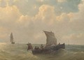 Sailing on open water - Petrus Paulus Schiedges