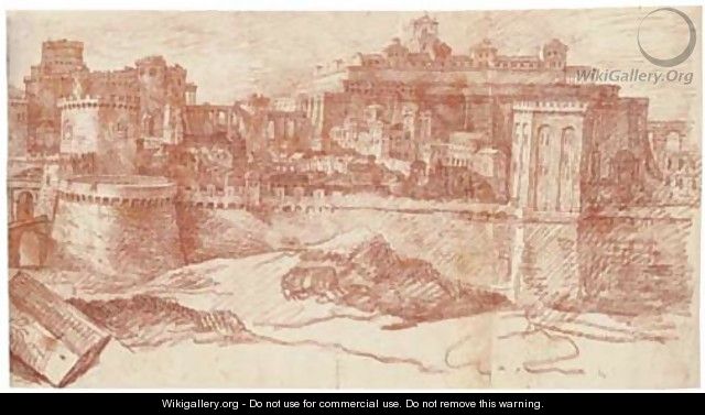 An view of Jerusalem showing the Temple of Solomon - Philippe de Champaigne