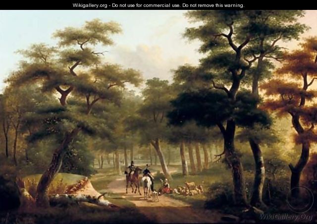 Horse riding in the forest - Philippe Budelot