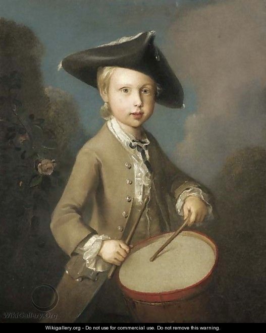 A young drummer boy - Philipe Mercier