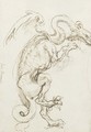 A standing dragon in profile to the right - Perino del Vaga (Pietro Bonaccors)