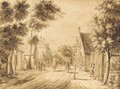 A view of the Herenstraat, Voorburg, seen from Oosteinde - Paulus Constantin La Fargue