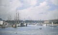 The harbour - Paul-Louis-Frederic Liot