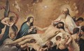 The Holy Trinity with a female saint lamenting the dead Christ - Pedro Anastasio Bocanegra