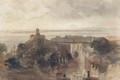 Lincoln Castle from the cathedral looking west towards the Trent Valley, Lincoln - Peter de Wint