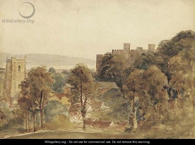 View of Ludlow Castle - Peter de Wint