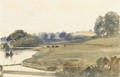 The lake at Burghley House - Peter de Wint