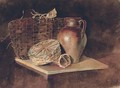 Still-life with a jug and wicker baskets - Peter de Wint