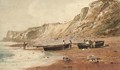 Fishermen bringing in the catch, Isle of Wight - Peter de Wint