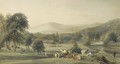 A view of Bolton Abbey, Yorkshire - Peter de Wint