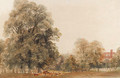 A herd of deer resting beneath a tree, Greenwich Park - Peter de Wint