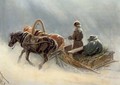 A sleigh ride through the snow - Petr Nicolaevich Gruzinsky